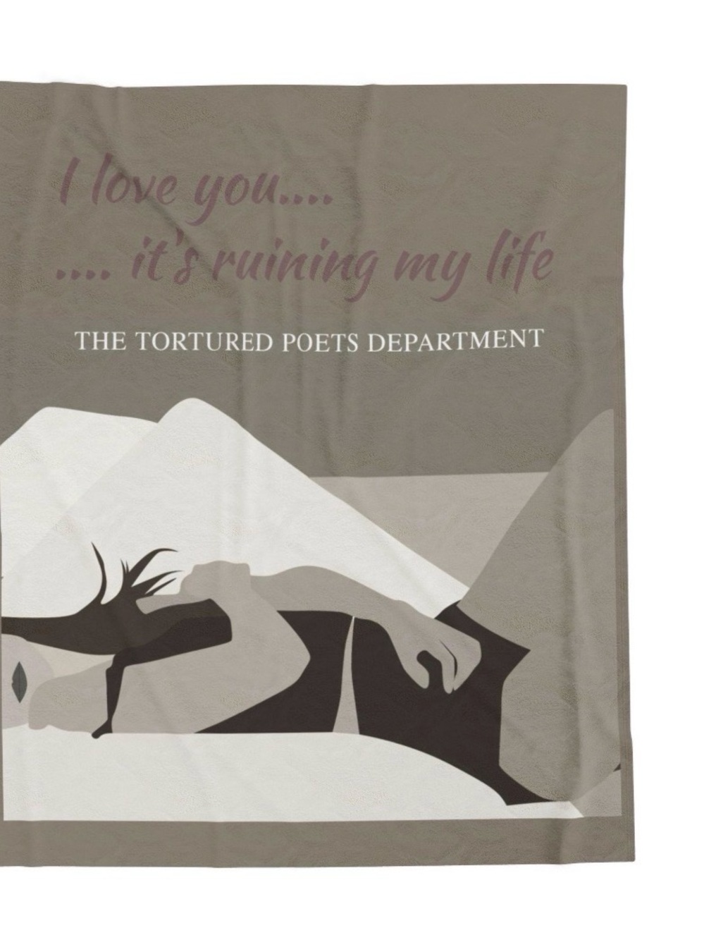 Taylor Swift Fortnight TTPD Wall Tapestry / Blanket